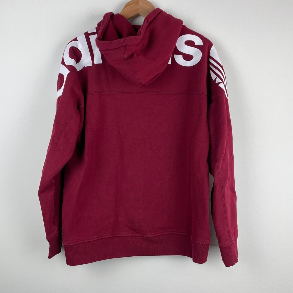 adidas red Vocal RYV Blocked Pullover Unisex Hoodie - Size S